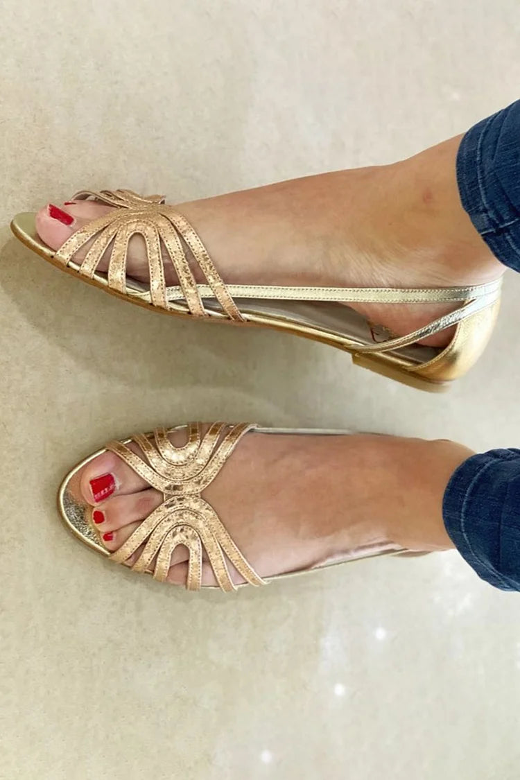 Golden Summer Light Sandals