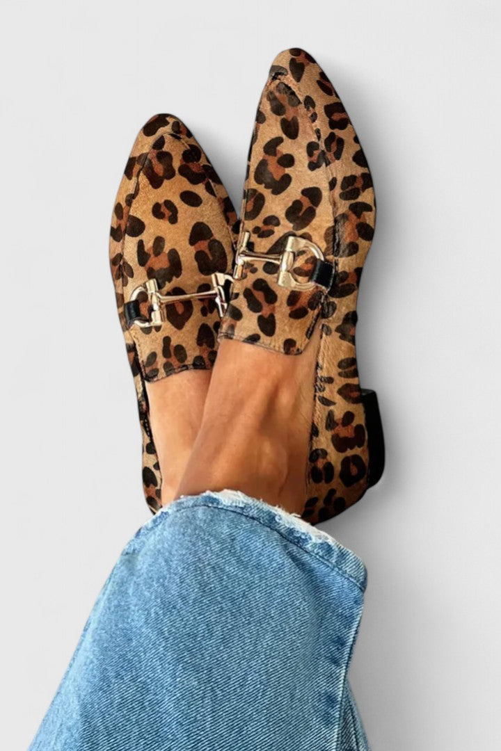 Elegant Leopard Print Loafers
