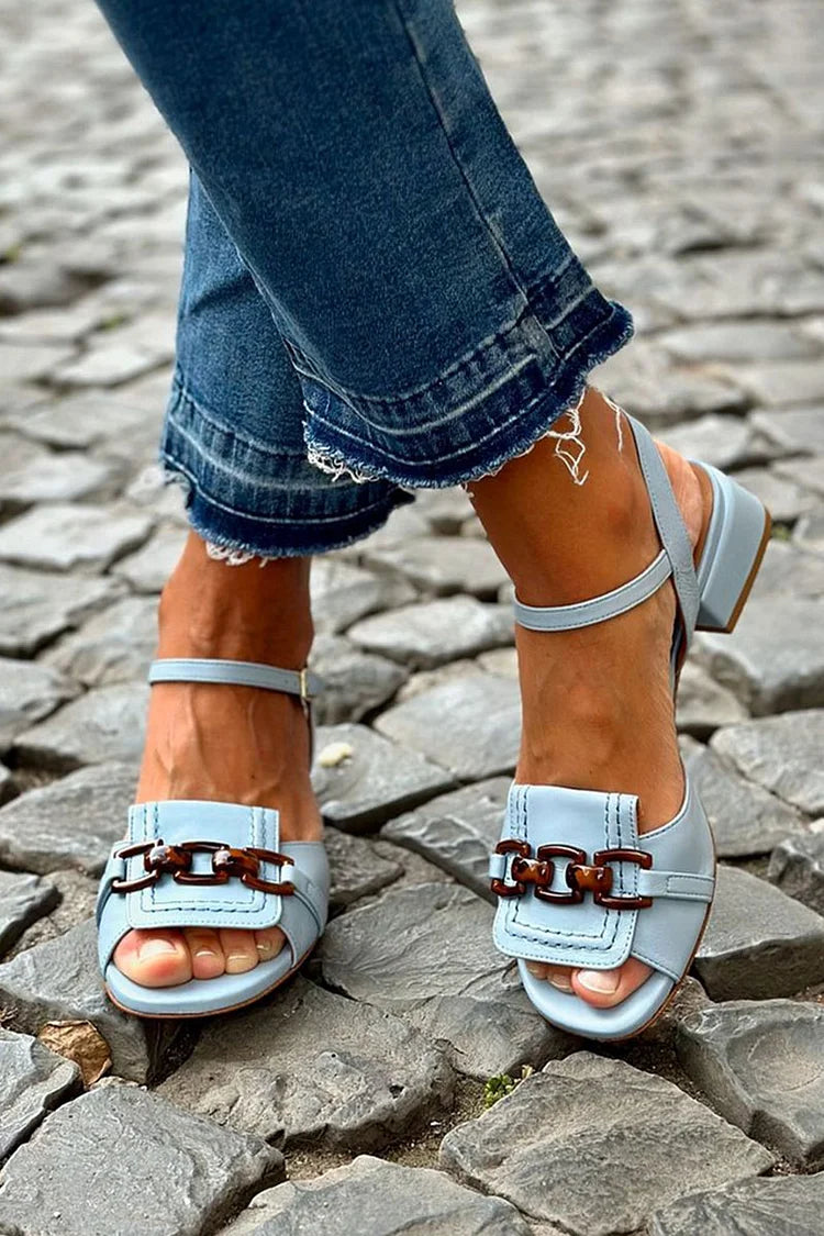 Coastal Elegance Strappy Sandals