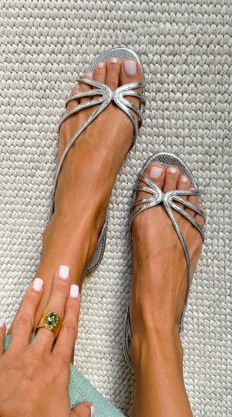 Fine-Strap Summer Sandals