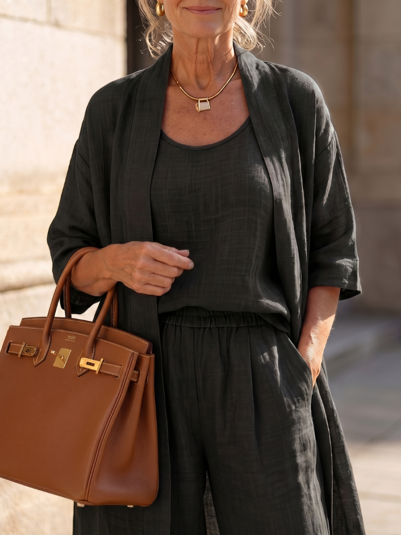 Rosalind | Three Piece Relaxed Top & Pant Set