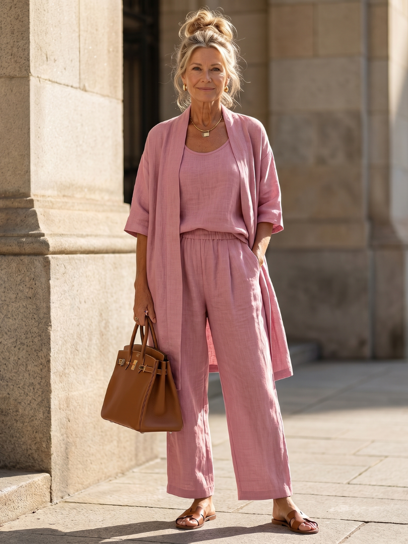Rosalind | Three Piece Relaxed Top & Pant Set