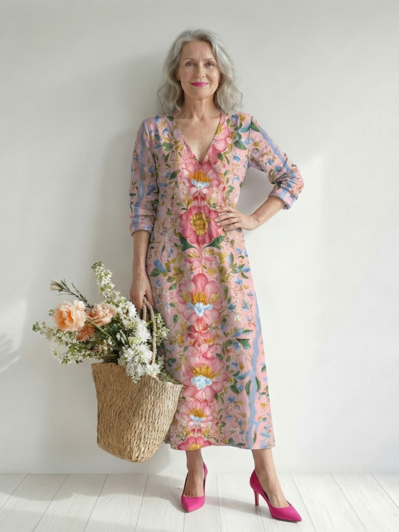 Matilda | Light Form Floral Midi Dress