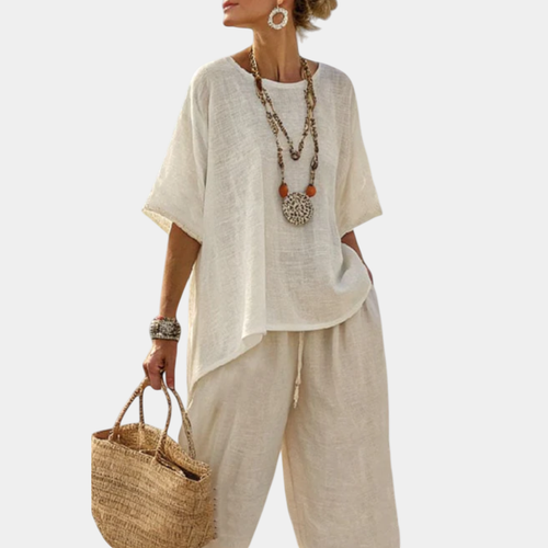 Benedetta | Essential Comfortable Top and Wide-Leg Pants