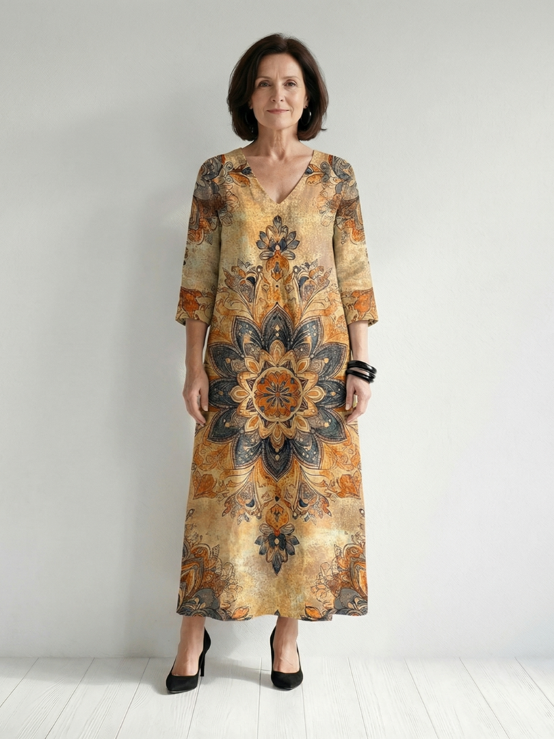 Florence | Gentle Floral Midi Dress