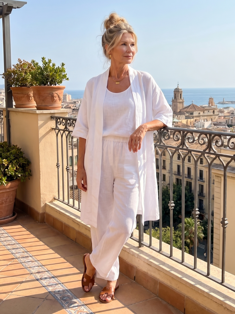 Rosalind | Three Piece Relaxed Top & Pant Set
