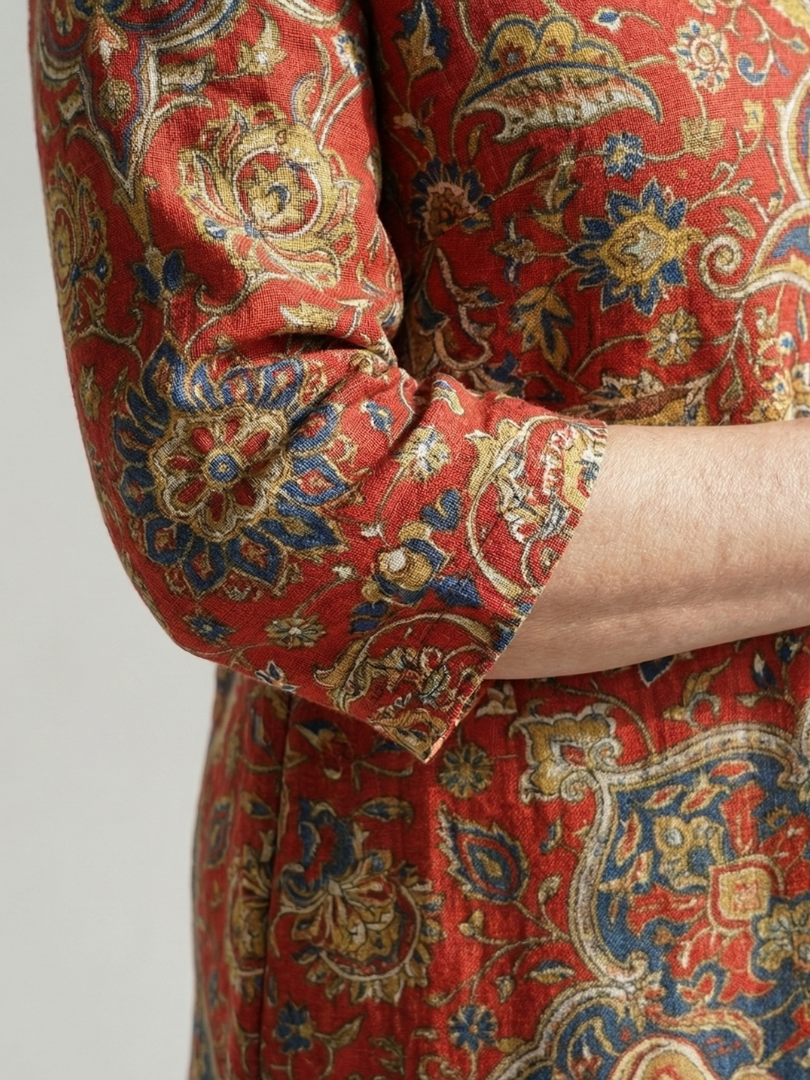 Maggie | Ease Patchwork Midi Dress