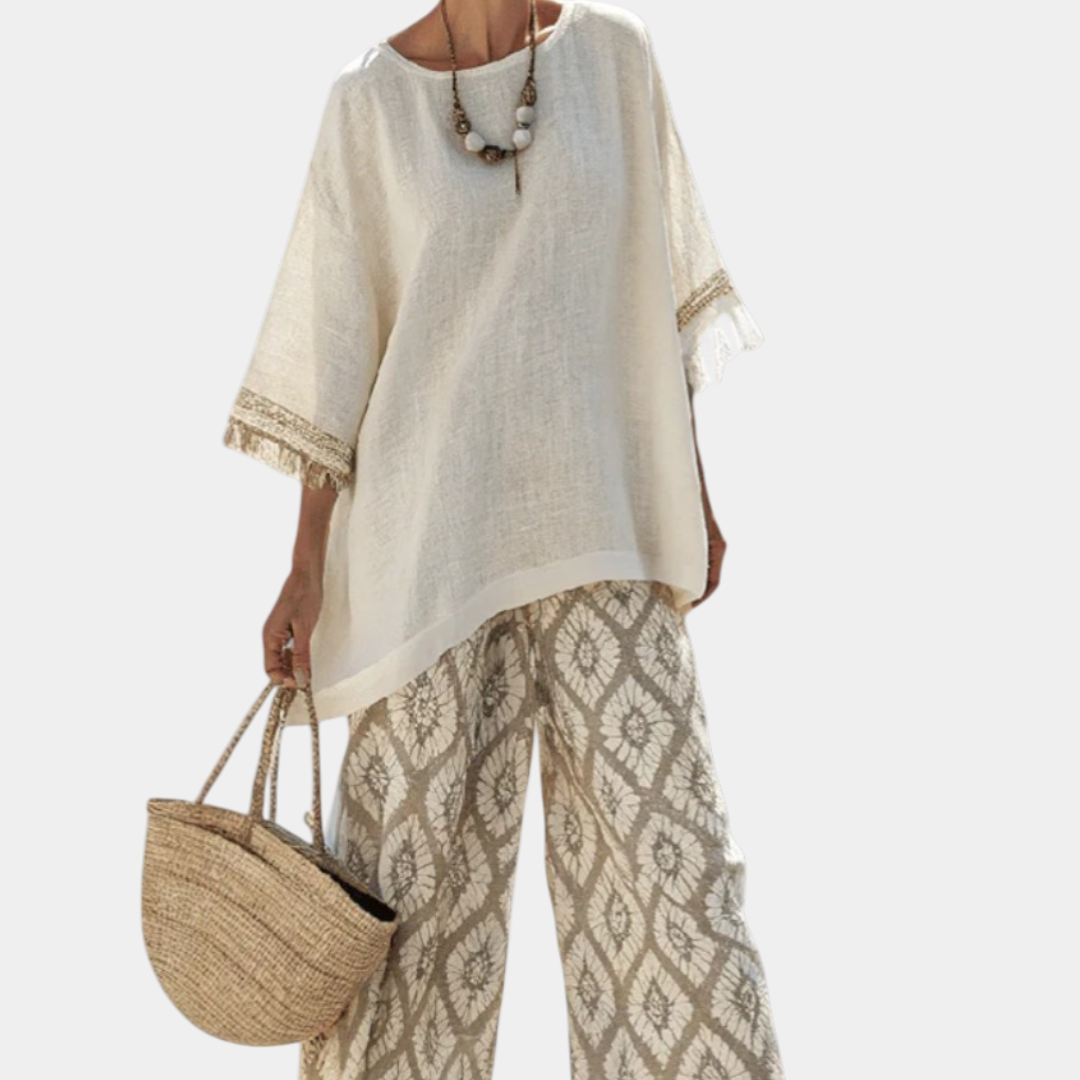 Ilaria | Sophisticated Top and Casual Pants