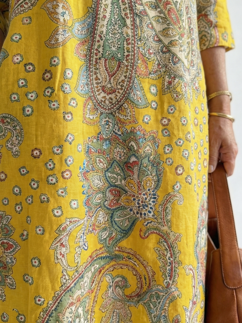 Elsie | Soft Paisley Midi Dress