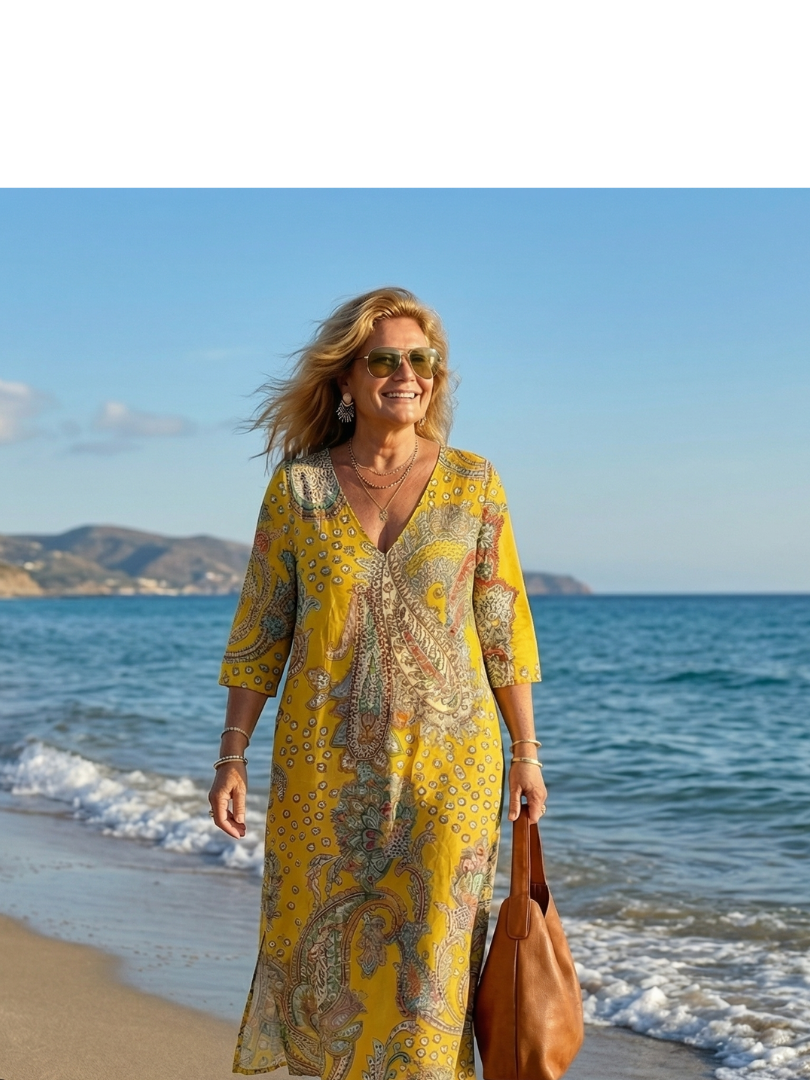 Elsie | Soft Paisley Midi Dress
