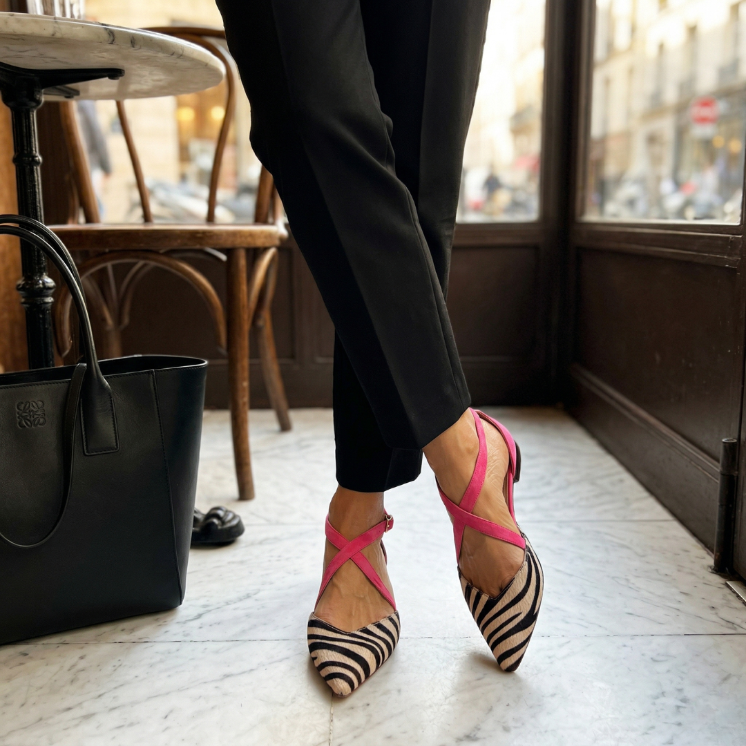 Elegant Ballet Flats with Ankle Straps