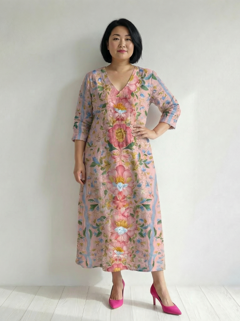 Matilda | Light Form Floral Midi Dress