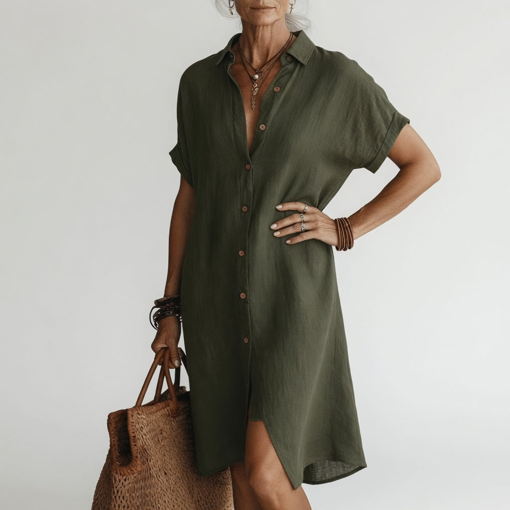 Timéa midi shirt dress