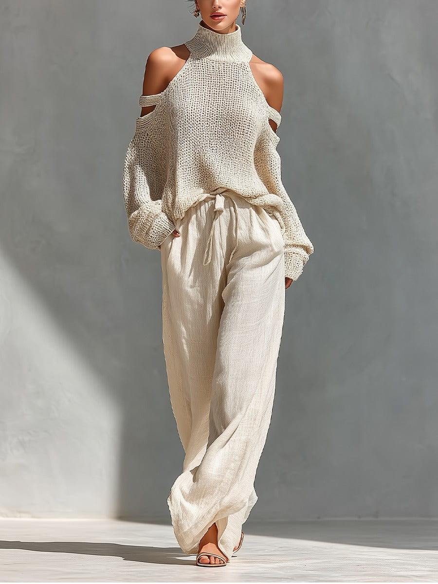 Rosalie | Off-Shoulder Wide-Leg Two-Piece Set