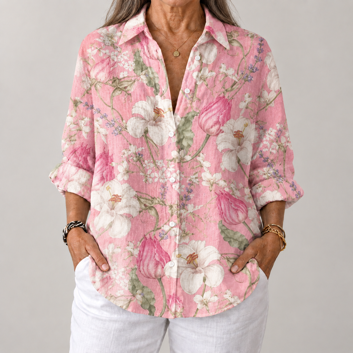 Anne – Chic Floral Blouse