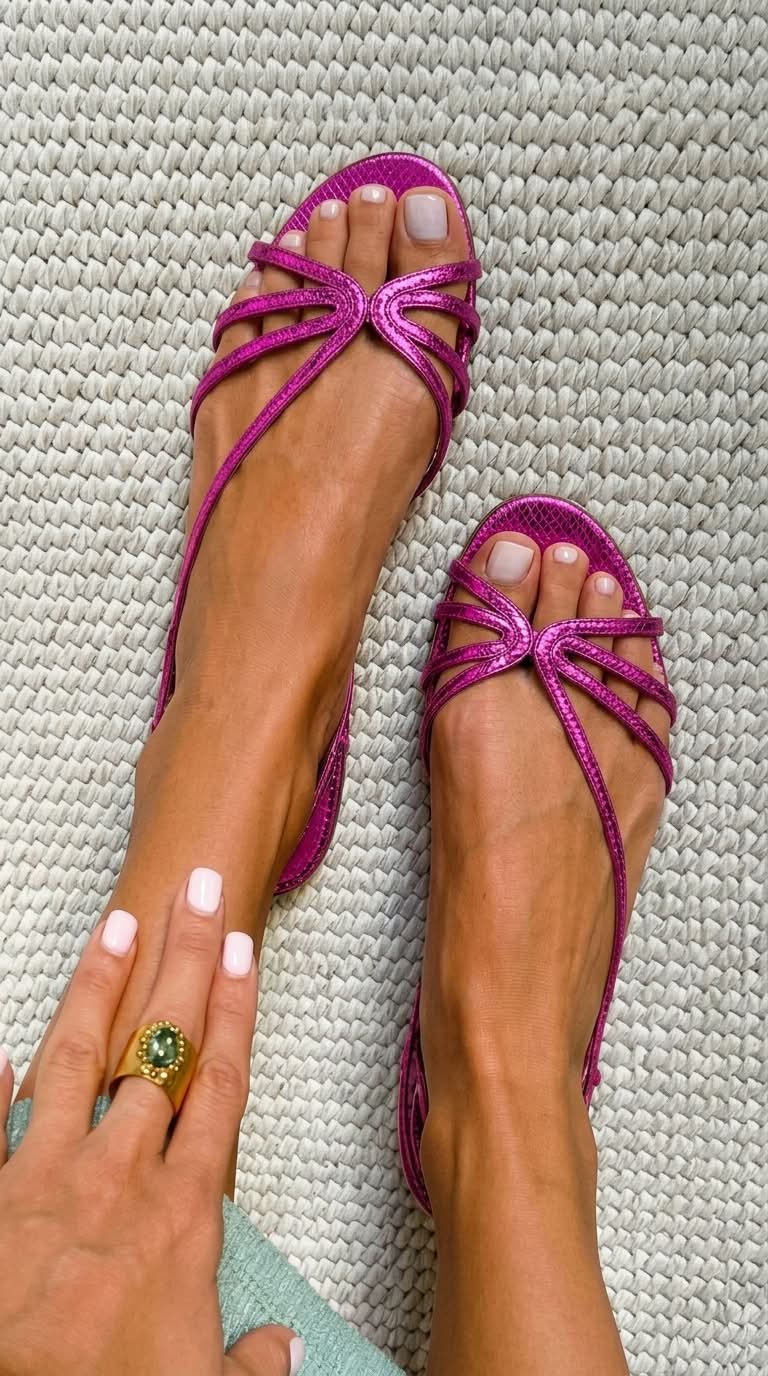 Fine-Strap Summer Sandals