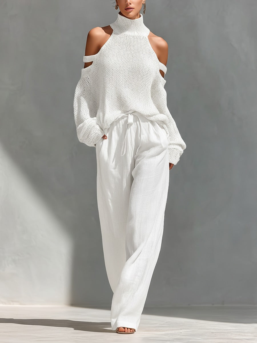 Rosalie | Off-Shoulder Wide-Leg Two-Piece Set