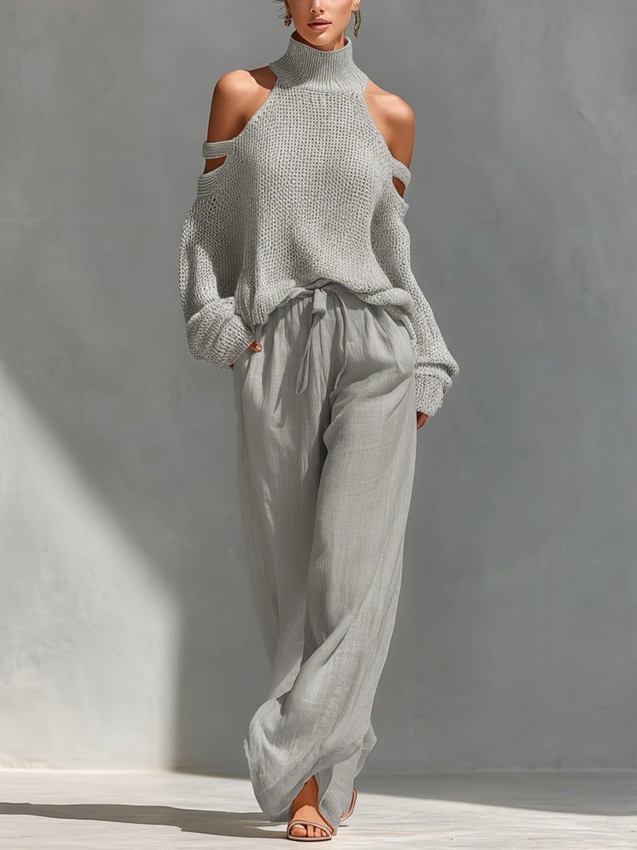 Rosalie | Off-Shoulder Wide-Leg Two-Piece Set