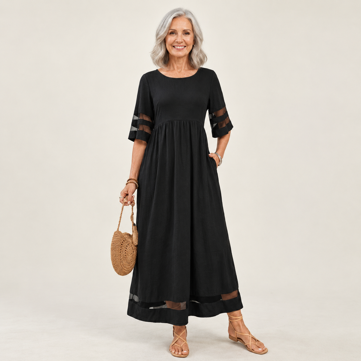 Aubrey | Flattering Tummy-Smoothing Midi Dress