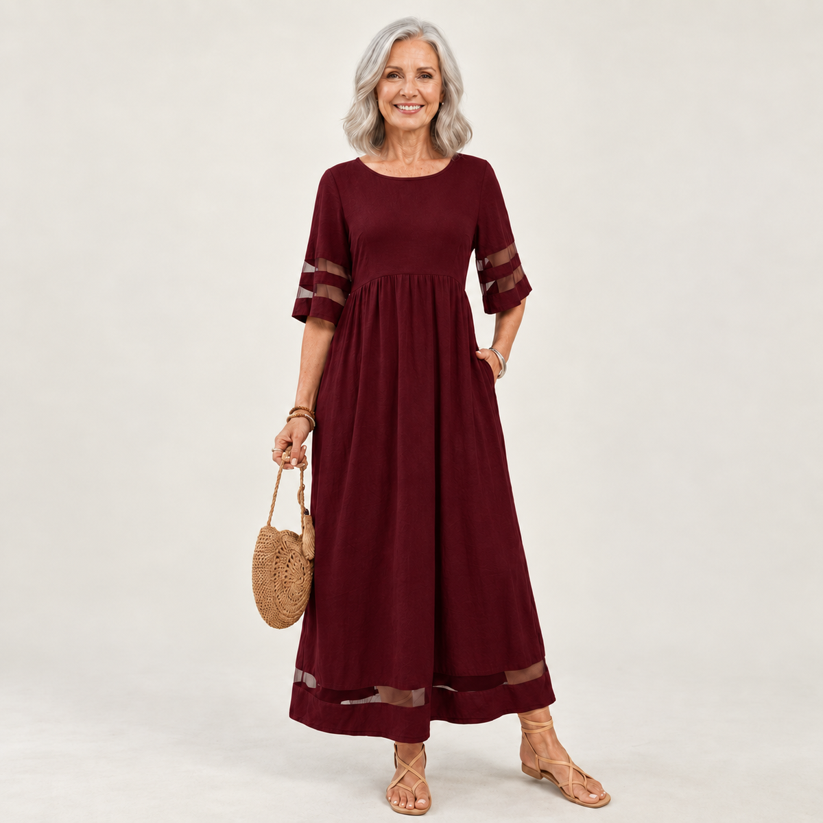 Aubrey | Flattering Tummy-Smoothing Midi Dress