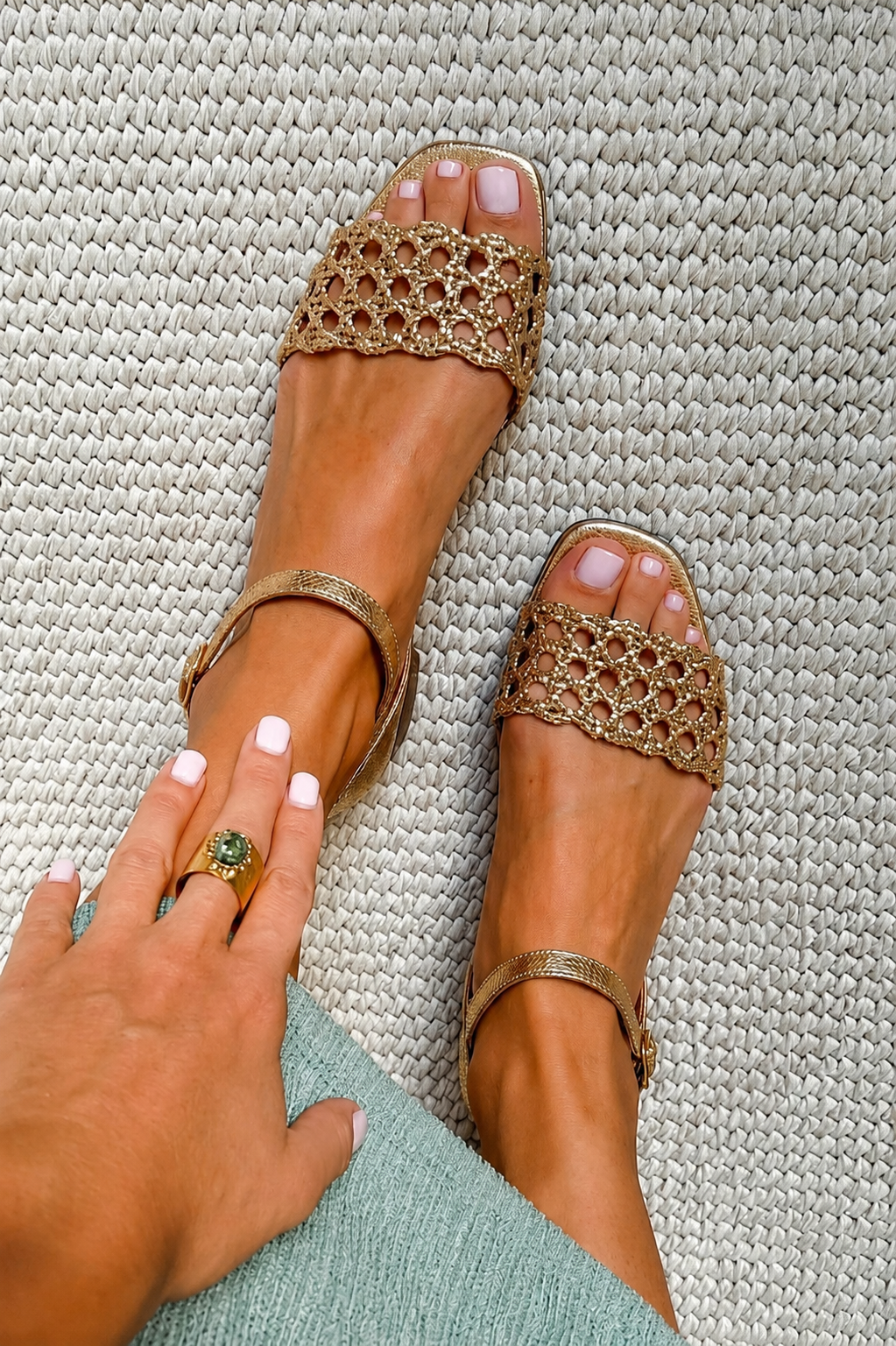 Golden Summer Sandals