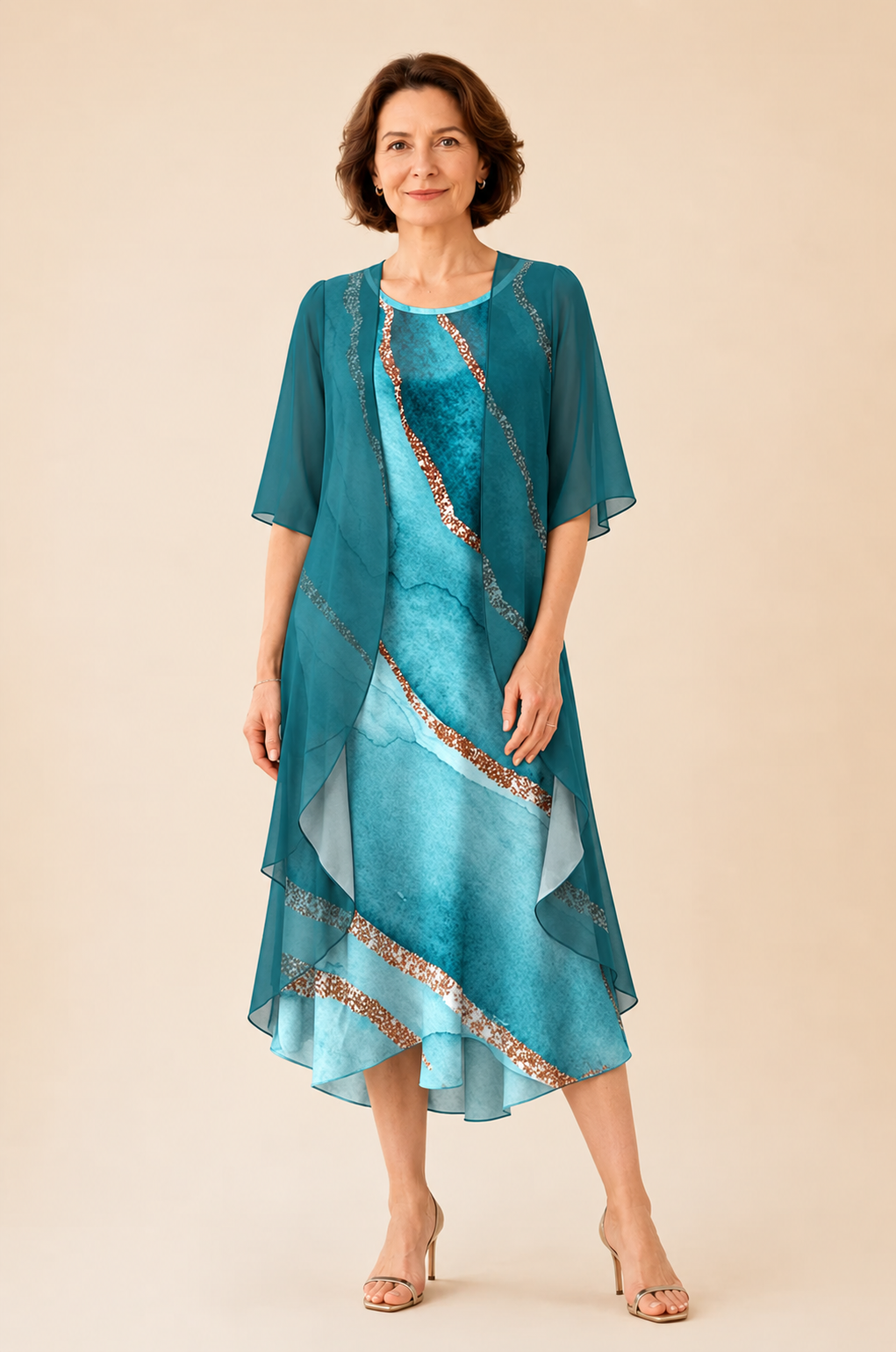 Layered Midi Dress
