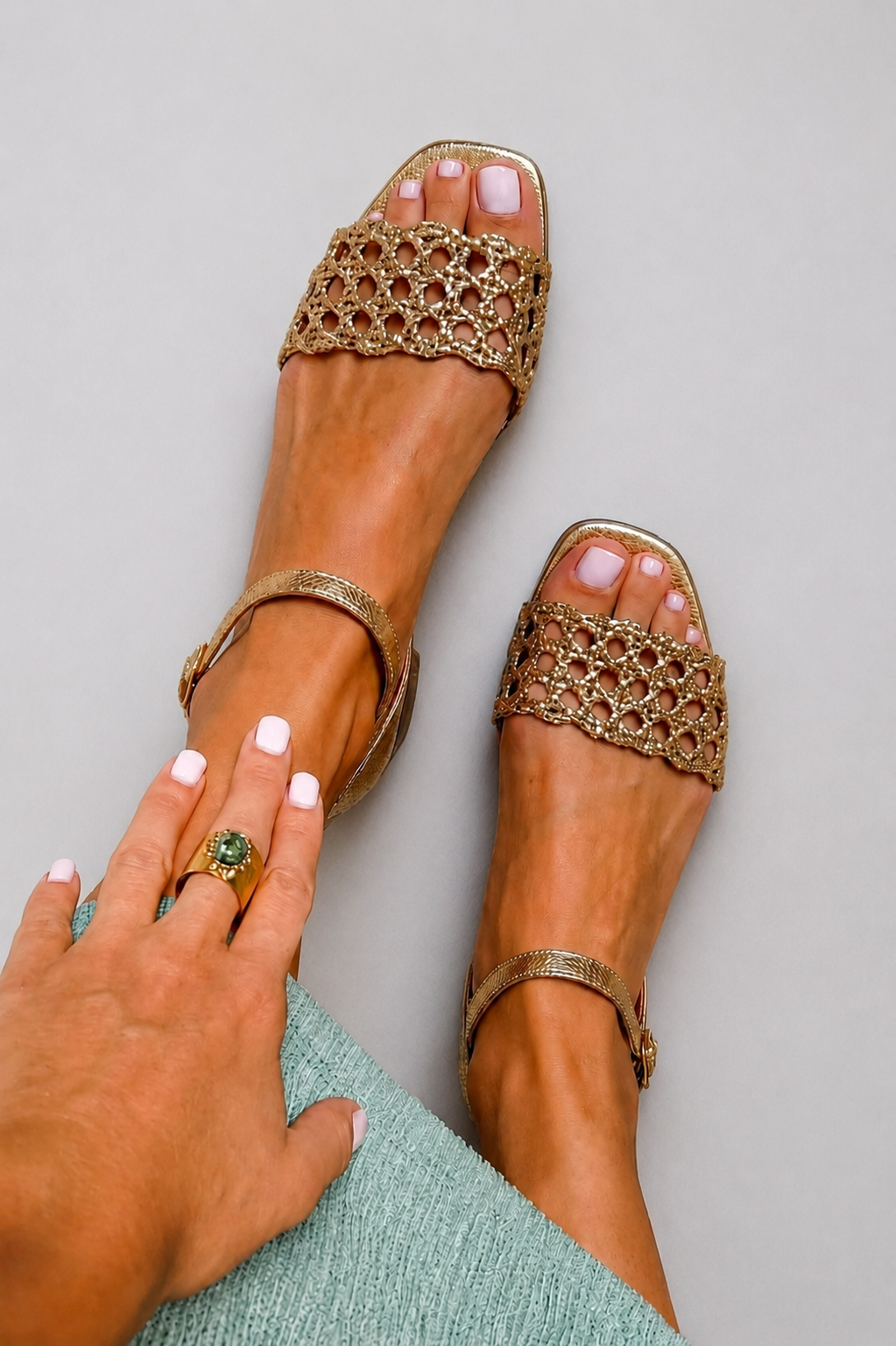 Golden Summer Sandals