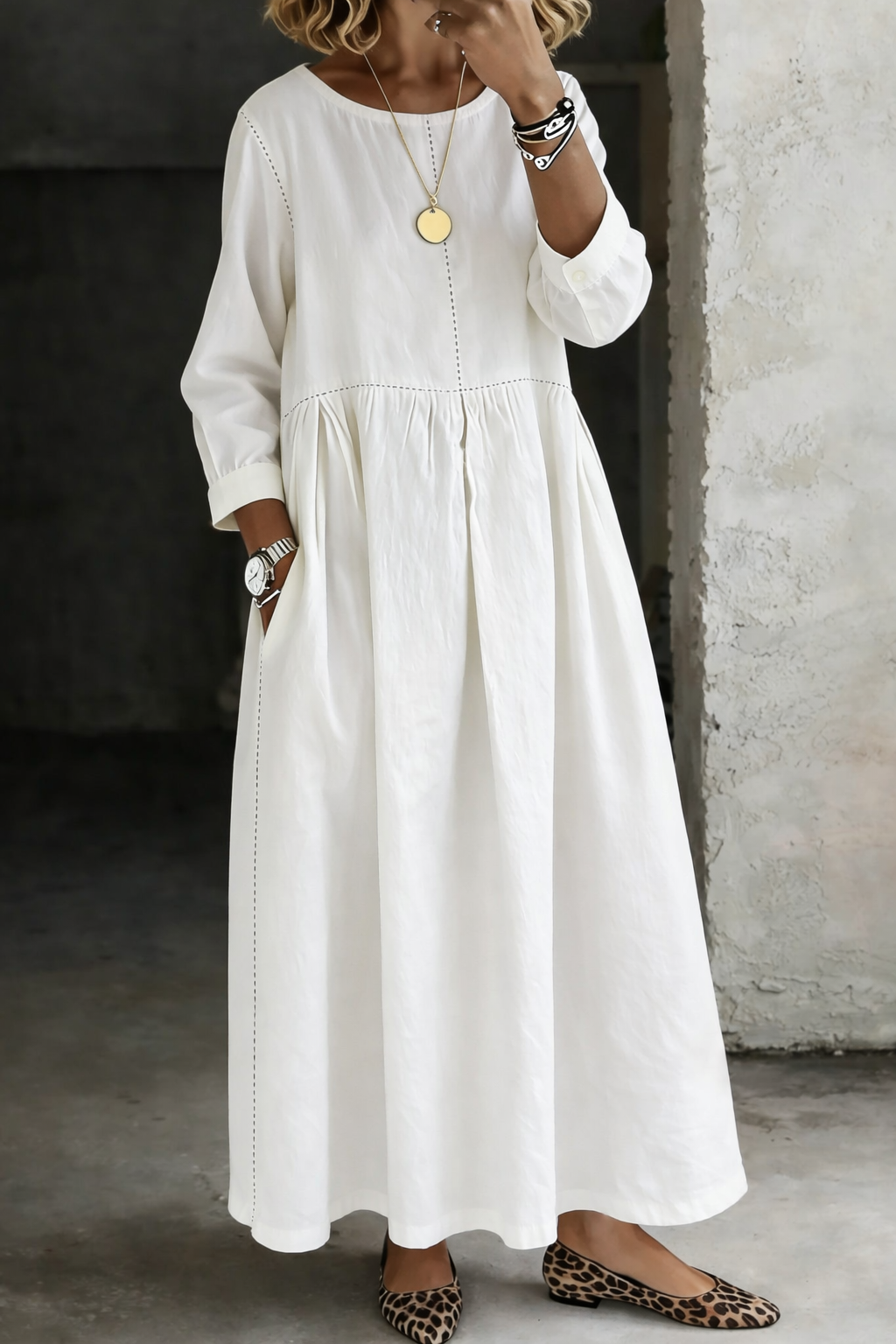 Wendy | Vintage Denim Maxi Dress