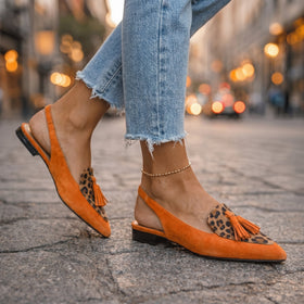 Orange and Leopard Print