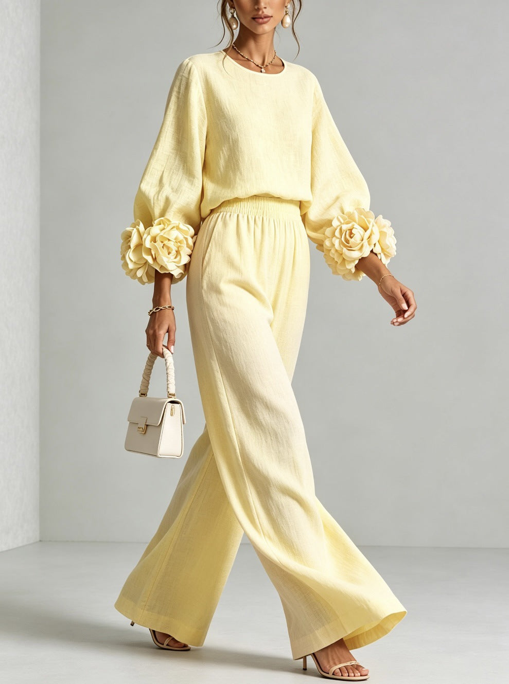 Rosie | Floral Cuff Two-Piece Set