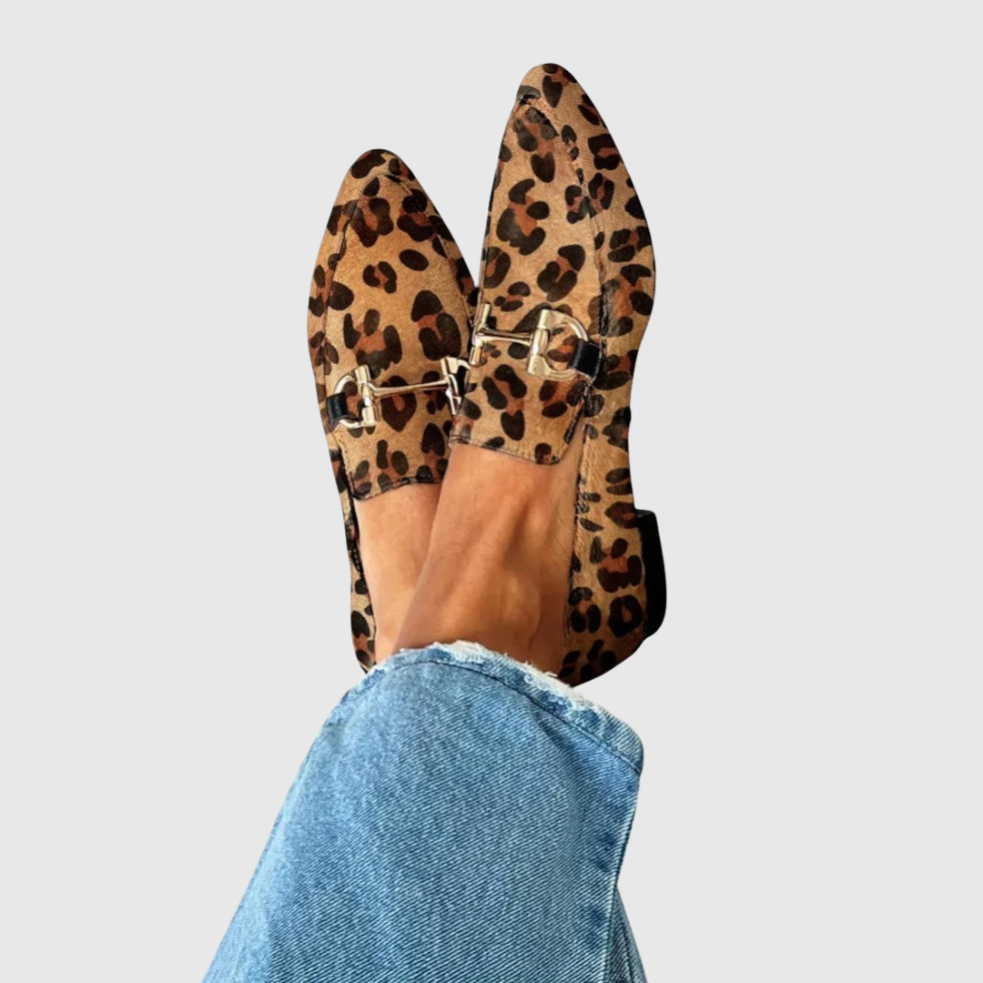 Elegant Leopard Print Loafers