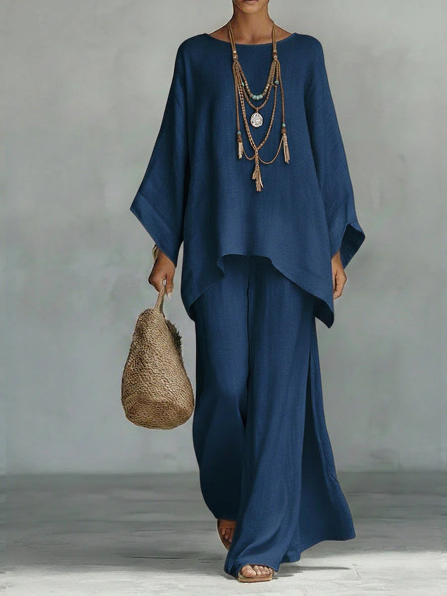 Beatrice | Minimalist Top & Flowing Trouser Set