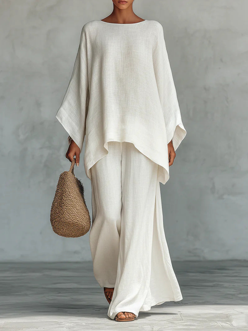 Beatrice | Minimalist Top & Flowing Trouser Set