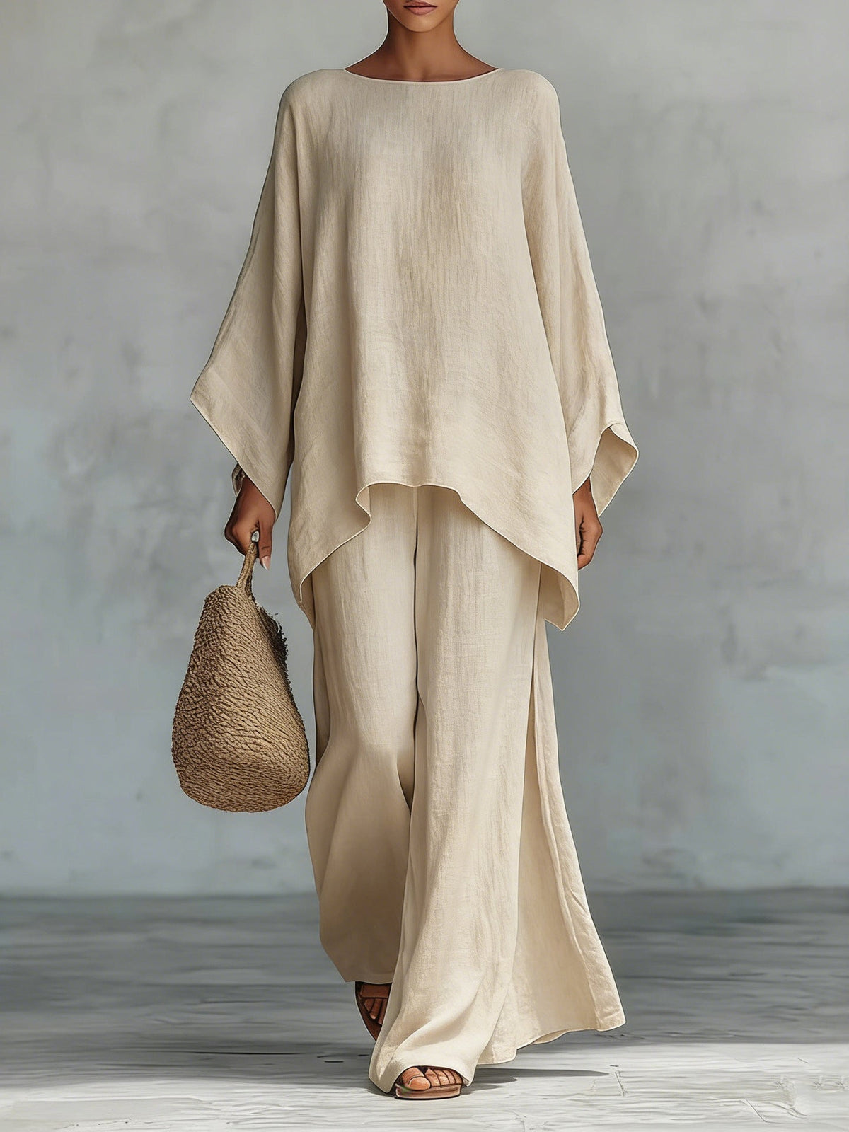 Beatrice | Minimalist Top & Flowing Trouser Set