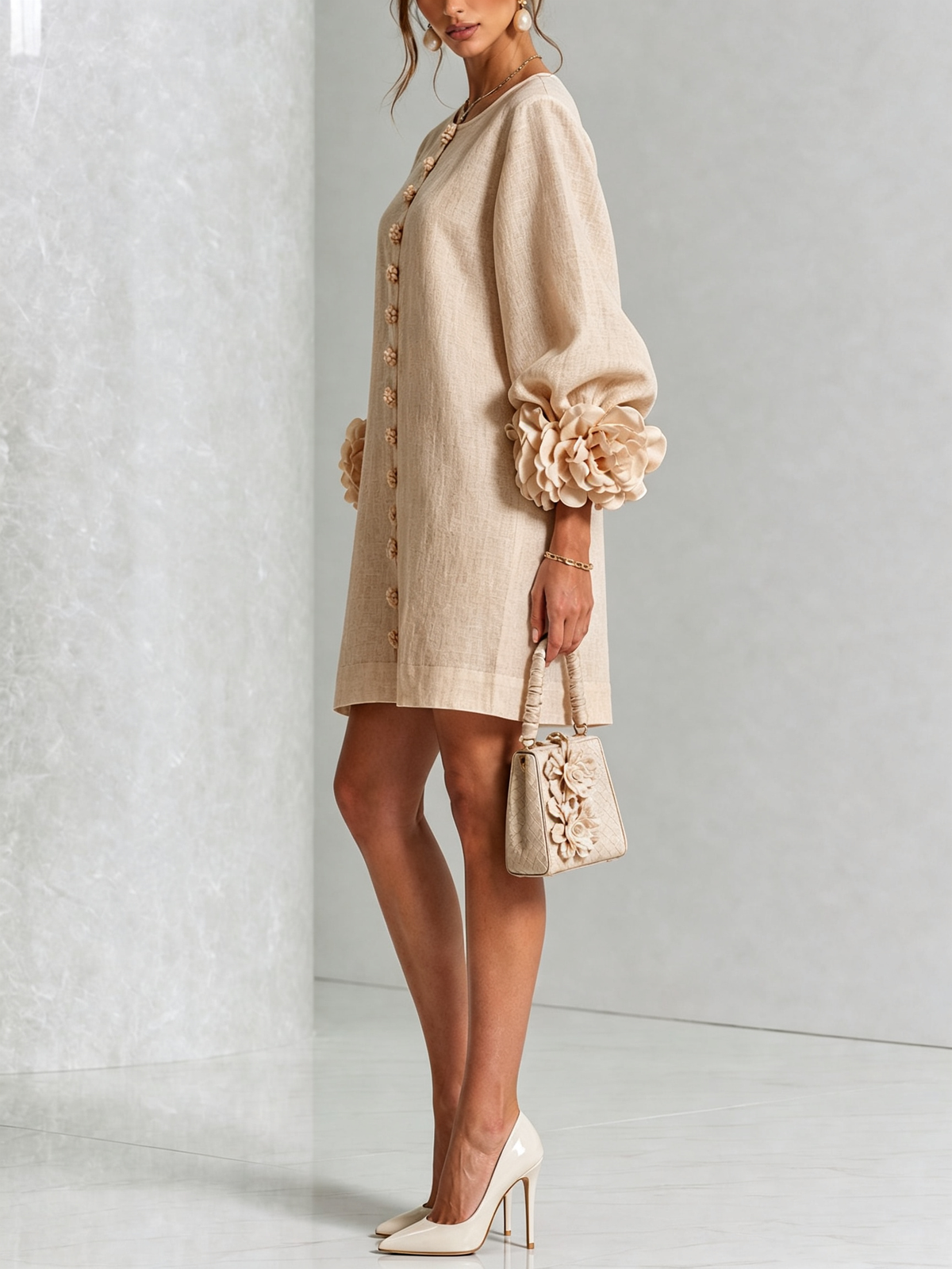 Rosalie | Button-Through Mini Dress