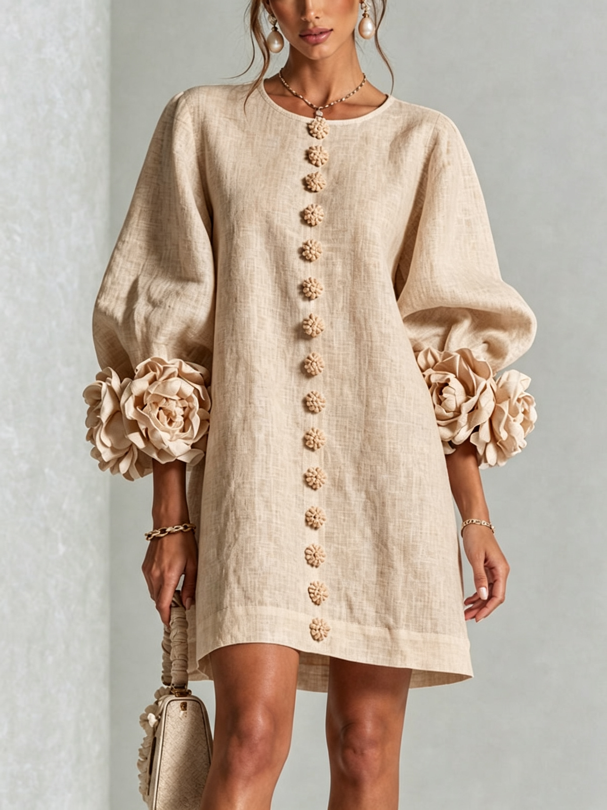 Rosalie | Button-Through Mini Dress