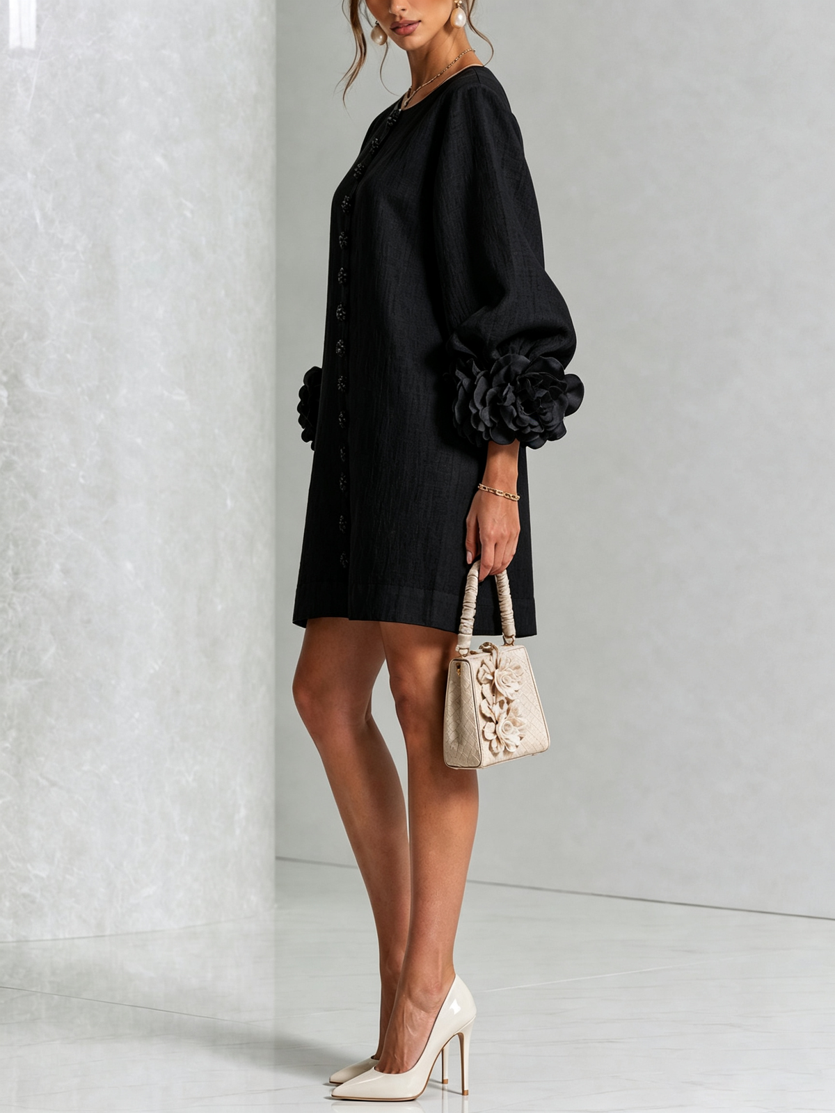 Rosalie | Button-Through Mini Dress