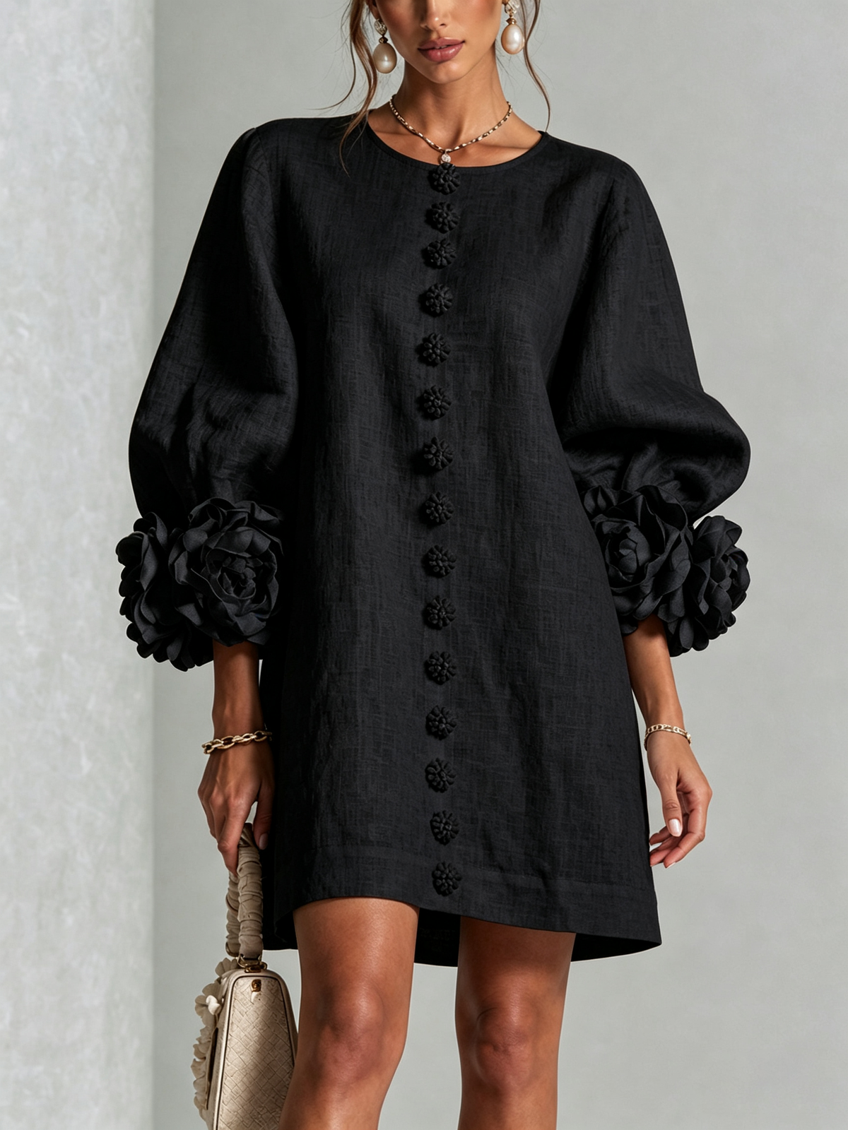 Rosalie | Button-Through Mini Dress