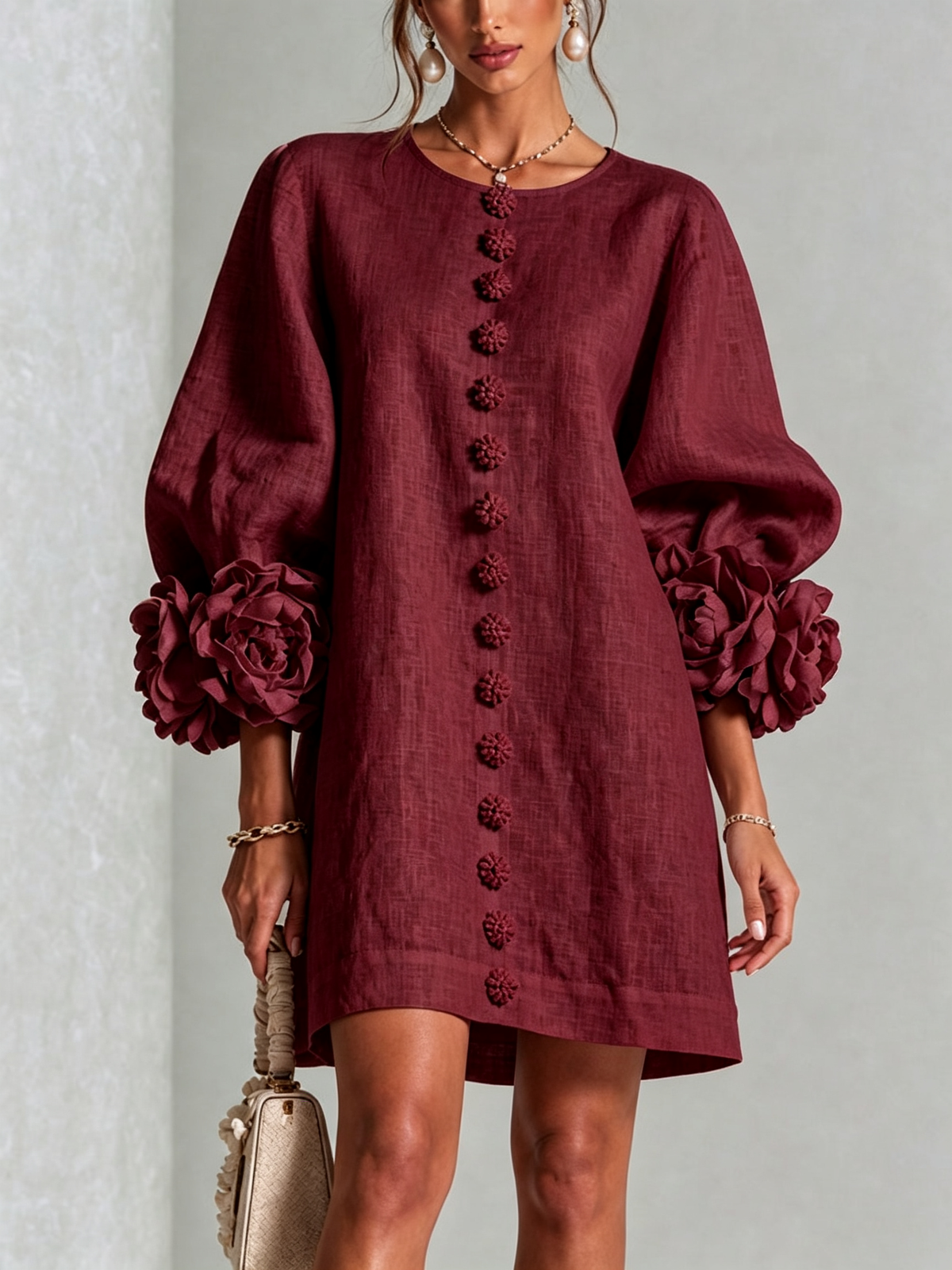Rosalie | Button-Through Mini Dress