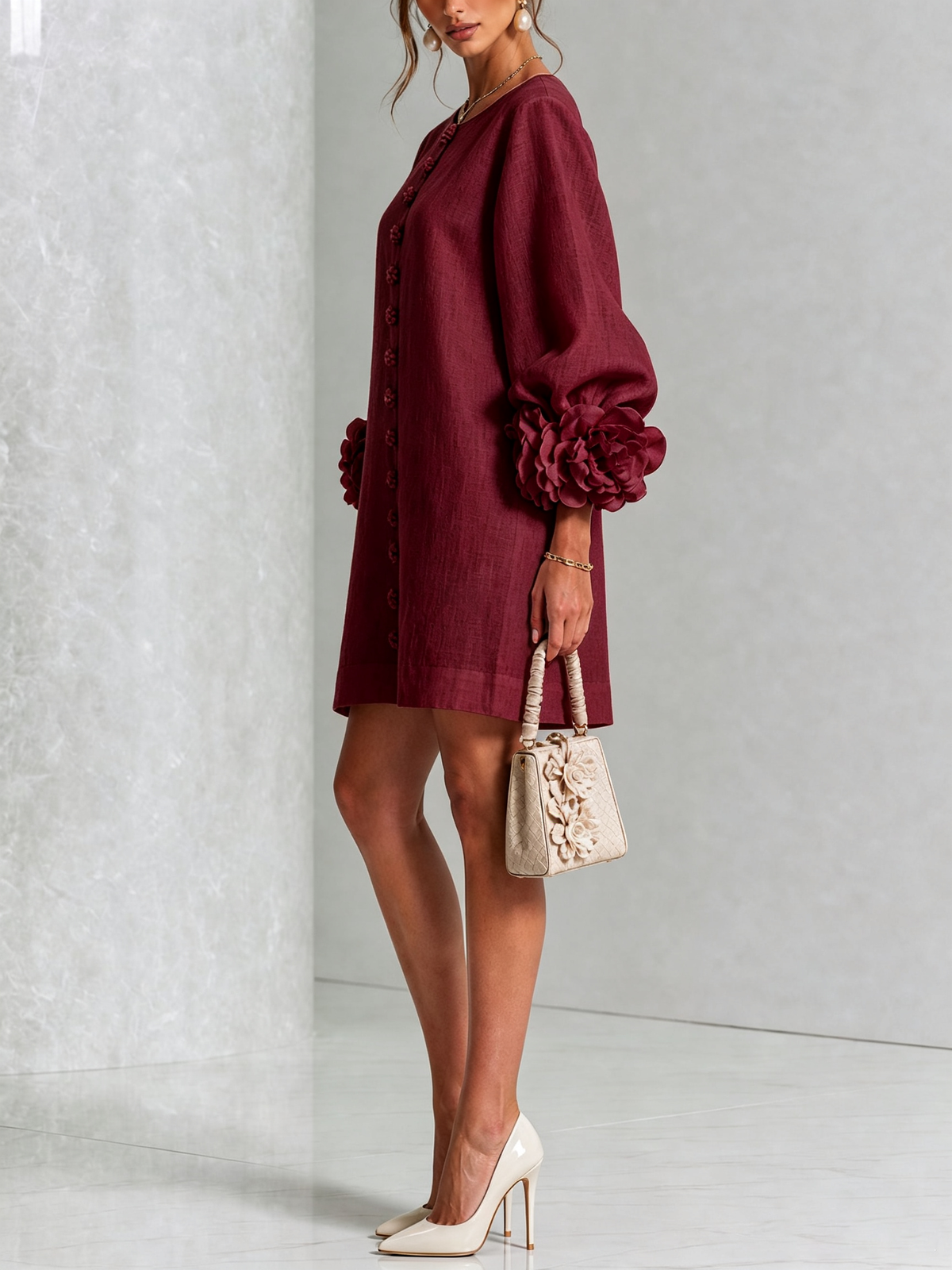 Rosalie | Button-Through Mini Dress