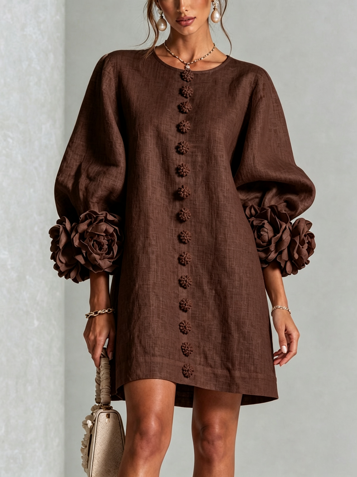 Rosalie | Button-Through Mini Dress