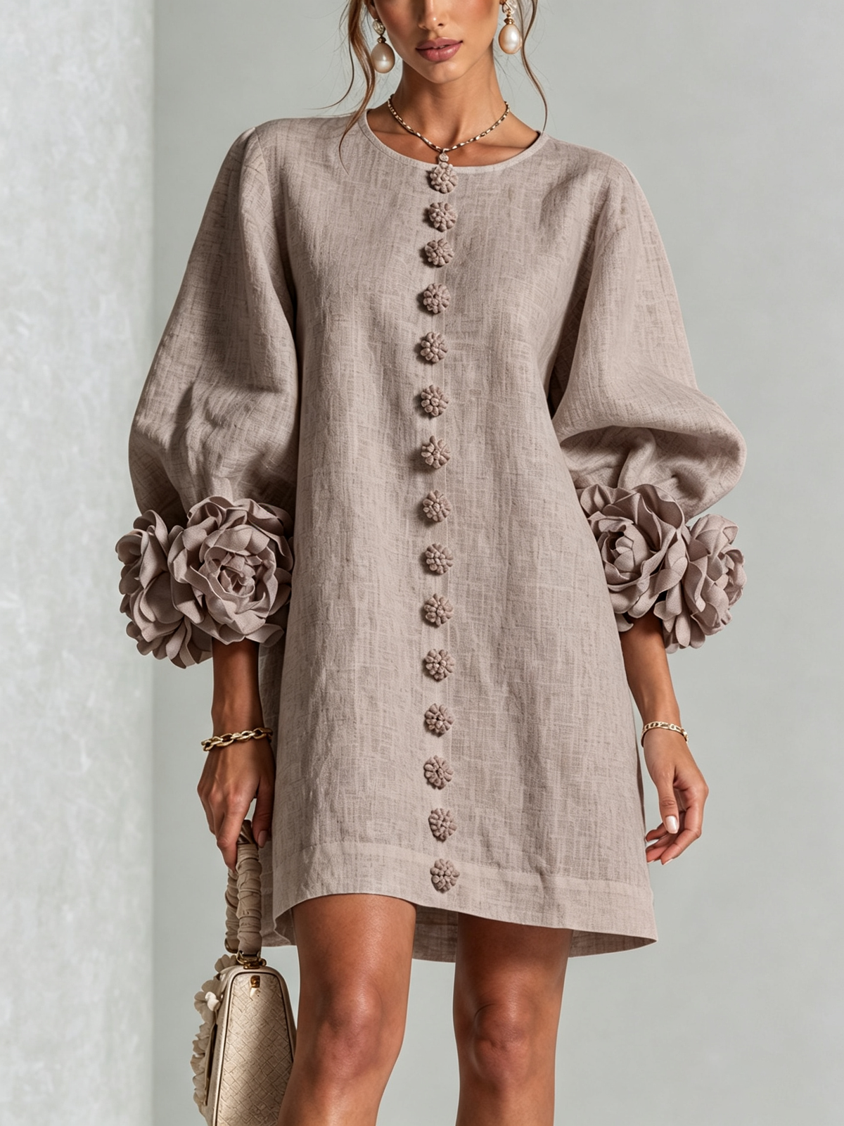 Rosalie | Button-Through Mini Dress