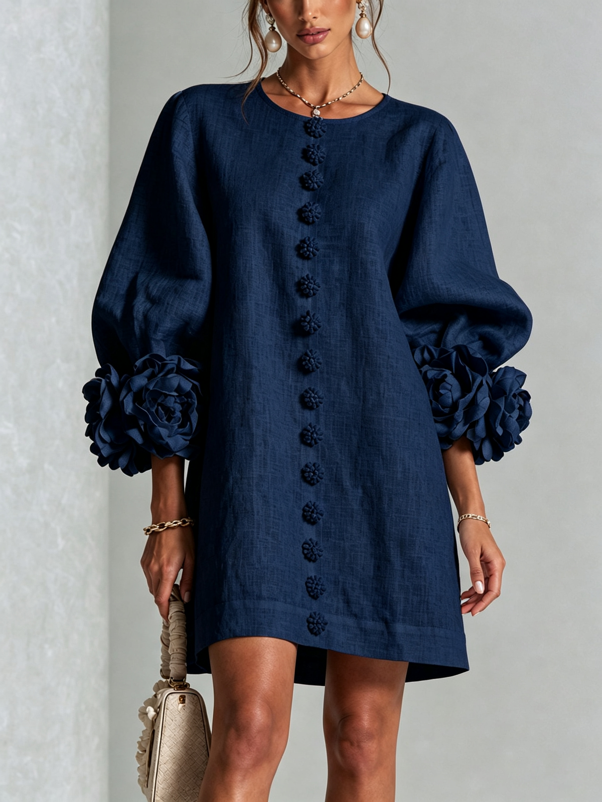 Rosalie | Button-Through Mini Dress