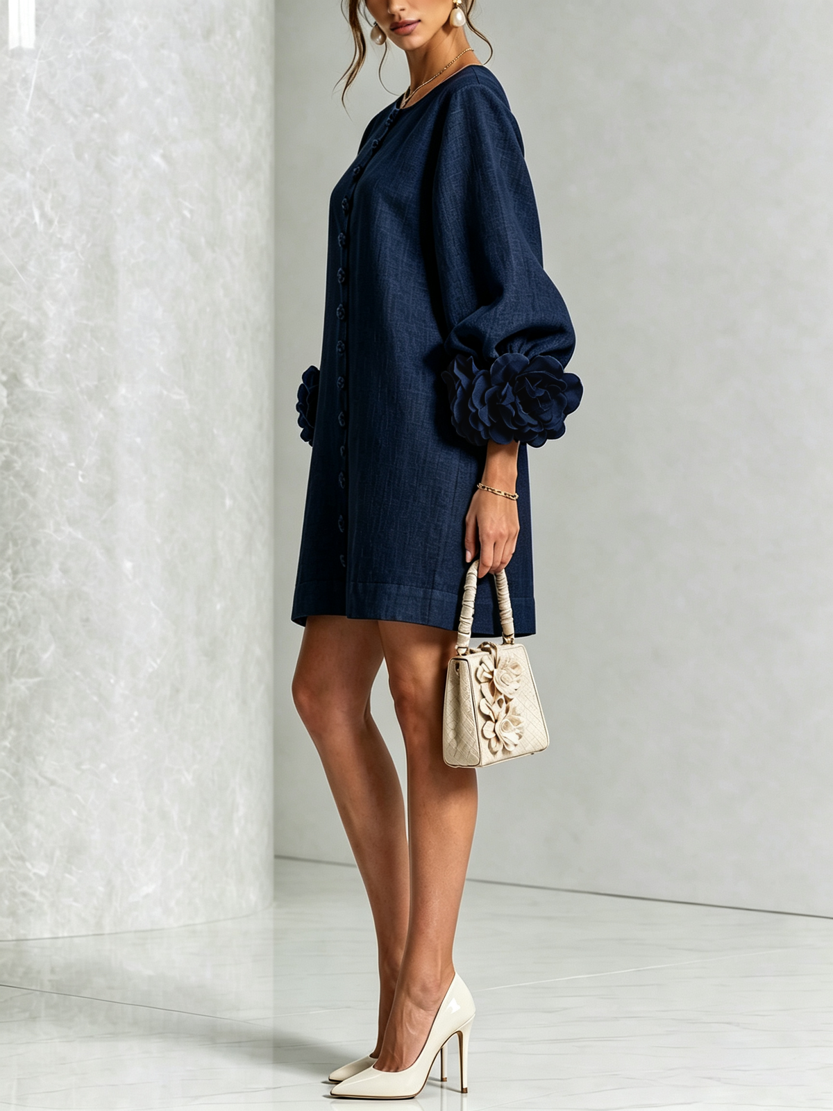 Rosalie | Button-Through Mini Dress