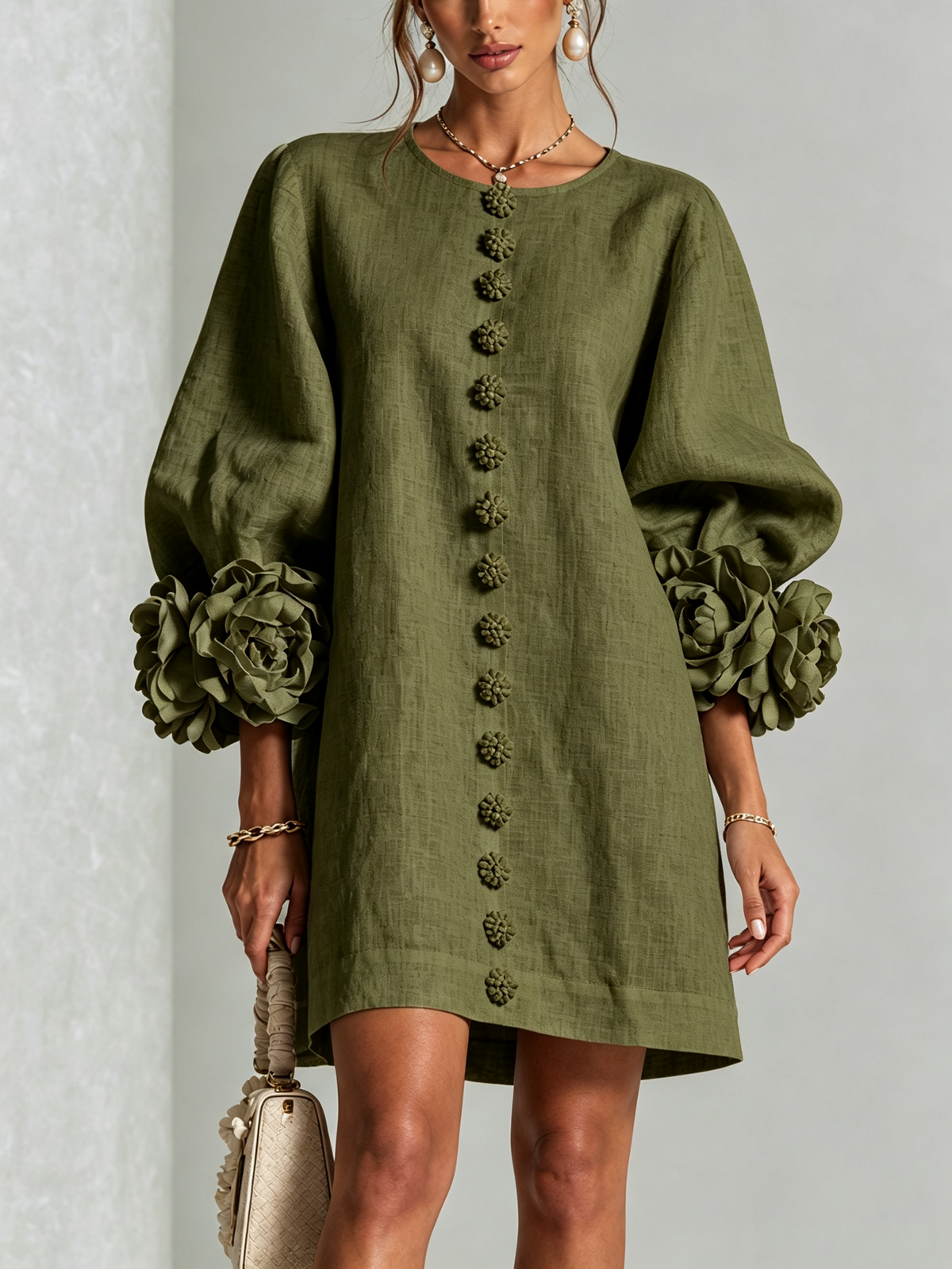 Rosalie | Button-Through Mini Dress