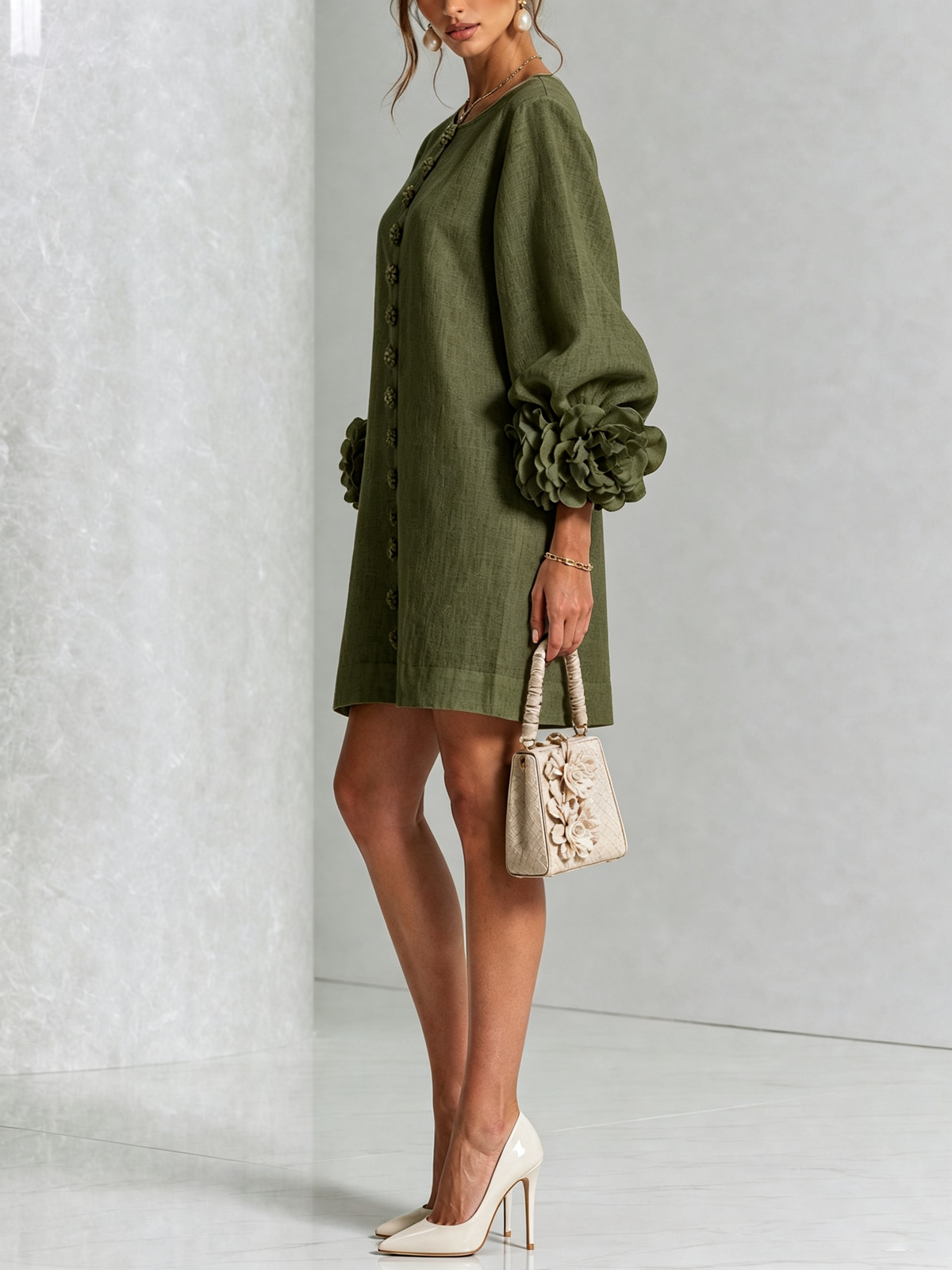 Rosalie | Button-Through Mini Dress