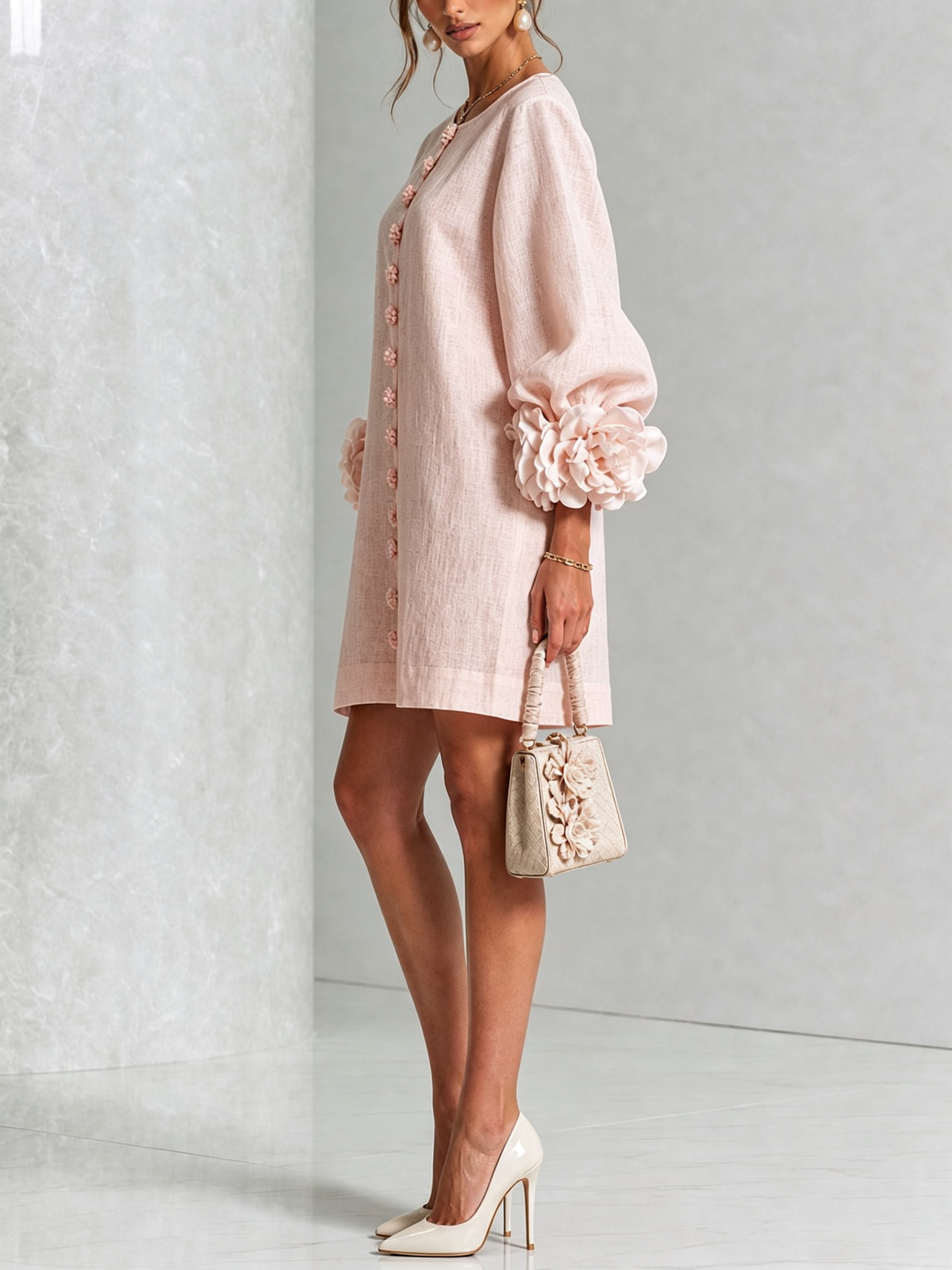 Rosalie | Button-Through Mini Dress