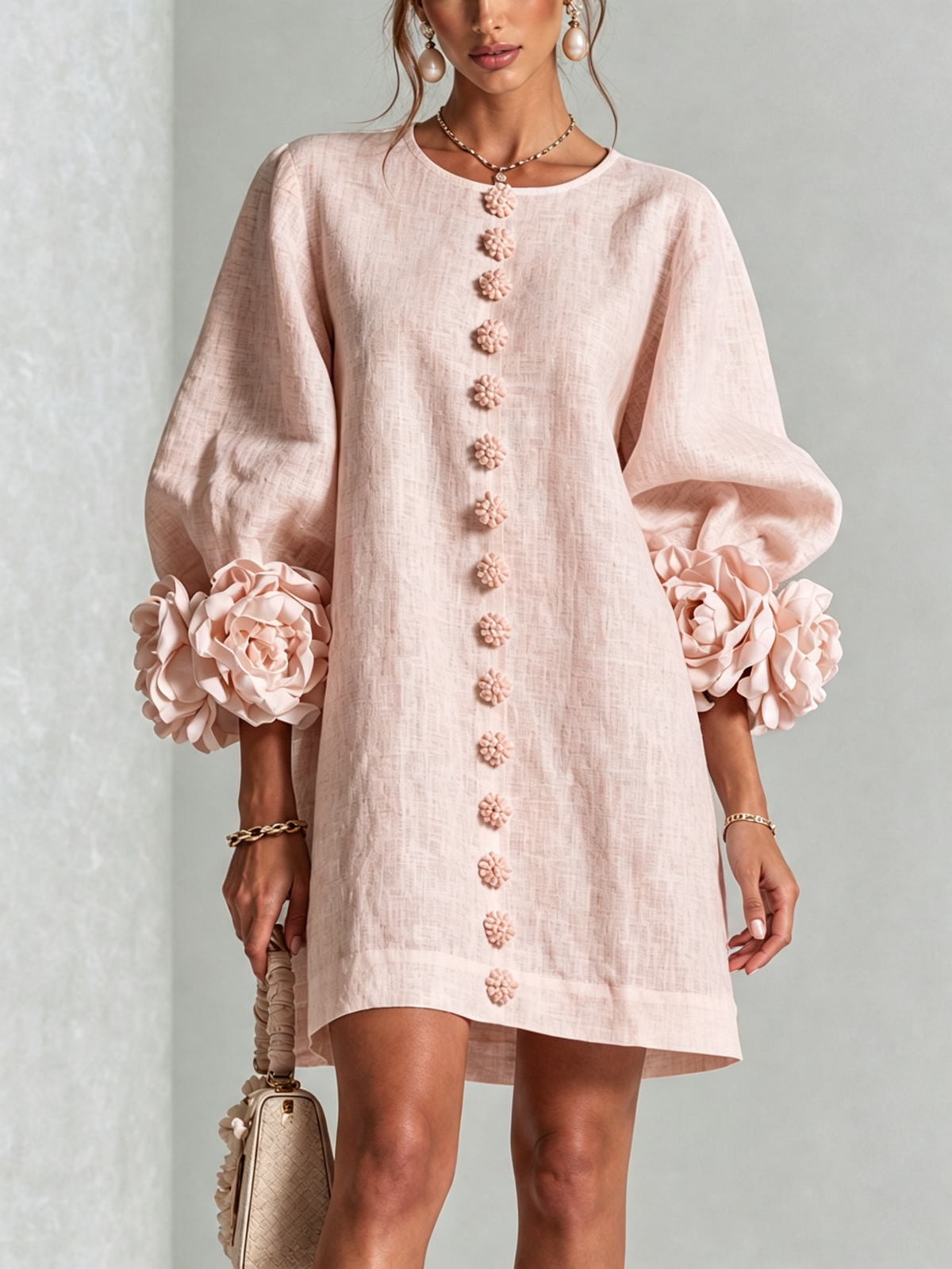 Rosalie | Button-Through Mini Dress