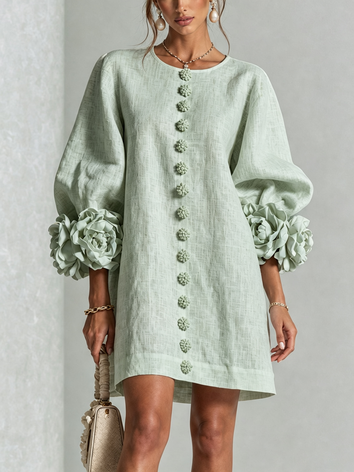 Rosalie | Button-Through Mini Dress