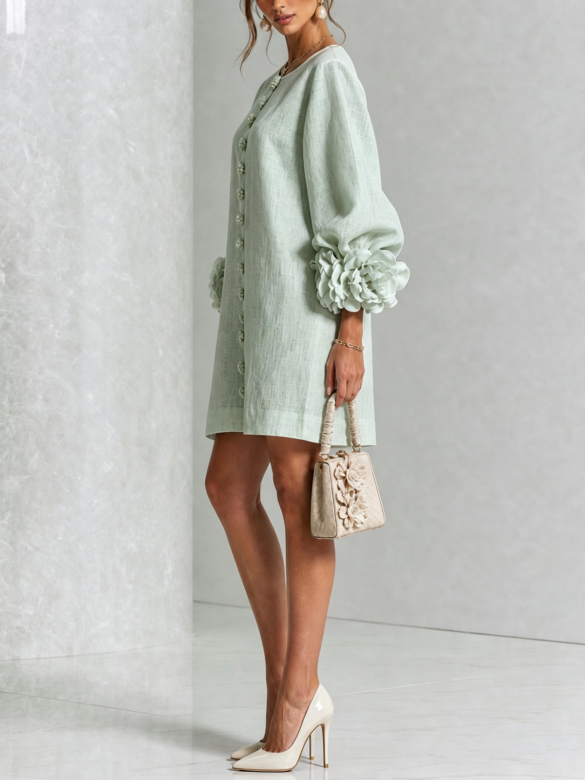 Rosalie | Button-Through Mini Dress